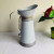 Retro Iron Art Heart-Shaped Single Ear Milk Pot with Hemp Rope Bow Flower Arranging Bucket Flower Shop Dining-Table Decoration Iron Flower Barrel