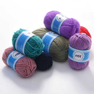 Wholesale High Quality Polyester Wool Acrylic Wool Scarf Hat Sub-Thread