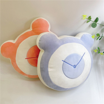 Factory Direct Sales Cartoon Alarm Clock Cushion Plush Toy Sofa Backrest Pillow Office Siesta Pillow