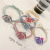 Korean Acrylic Dumbo Headband Girl's Heart High Elastic Rubber Band Hair Rope Online Influencer Cute Hair Ring Hair Accessories Wholesale