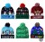 Christmas Decoration Flanging with Ball Knitted Hat with LED Colorful Dazzling Lamp Cap Woolen Cap Adult Children Hat Scarf