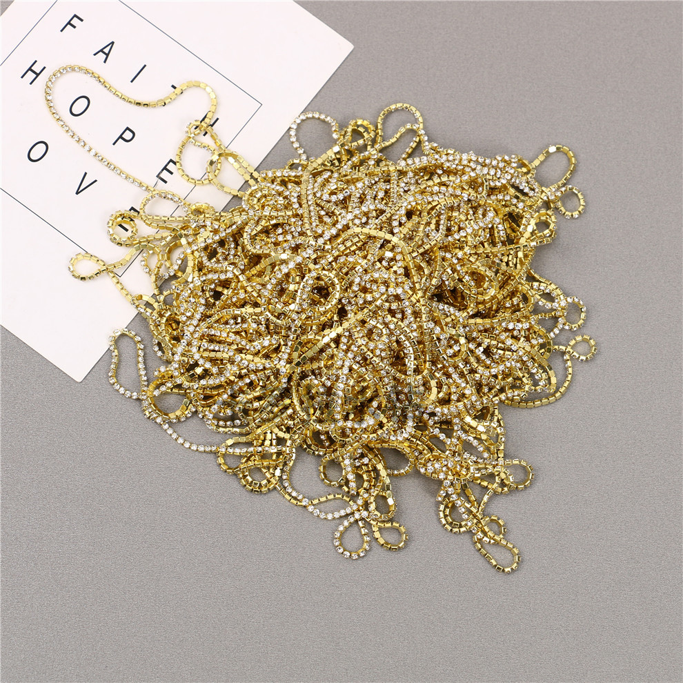 diy饰品配件合金镶水钻饰品链子