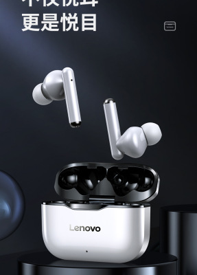 Lenovo LP1 Wireless Bluetooth Headset Stereo Earphone in-Ear Sports Portable Headset Wholesale Lenovo
