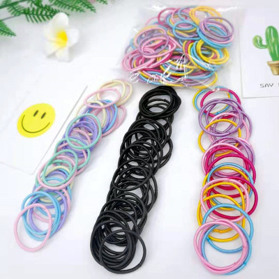 Amazon Hot Selling Korean Style Children's Rubber Band Hair Rope Baby Hair Ring Does Not Hurt Hair Rope All-Match Hair Accessories Factory Direct Wholesale