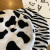 Korean Ins Internet Celebrity All-Match Cows Pattern Wool Hat Autumn and Winter Women's Fashion Personality Zebra Pattern Warm Knitted Hat