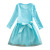 Foreign Trade Children's Wear Spring and Autumn Frozen Girl Dress Cartoon Cotton Girl Princess Elsa Dress Mesh Skirt
