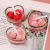 Strawberry Aromatherapy Candle Romantic Heart-Shaped Fragrance Creative Birthday Gift Niche Wedding Bridesmaid Gift Ins Style