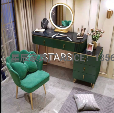 Nordic Light Luxury Dressing Table Internet Celebrity Ins Style Dresser Makeup Table Large Bedroom Modern Simple Storage Cabinet Integrated