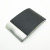 Semi-Arc Vertical Style Stainless Steel Leather Veneer Business Card Holder Can Be Carved