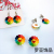 Summer Fresh Ins Girl Heart Super Fairy Colorful Sun Flower Earrings Fashionable and Easy to Match Earrings