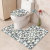 Cross-Border New Cobblestone Toilet Floor Mat Three-Piece Bedroom Carpet Bathroom Non-Slip Mat Amazon Wish Spot