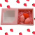 Factory Direct Sales Strawberry Pink Fruit Series Gourd Water Drop Oblique Cut 3-Piece Set Beauty Blender Powder Puff Gift Set