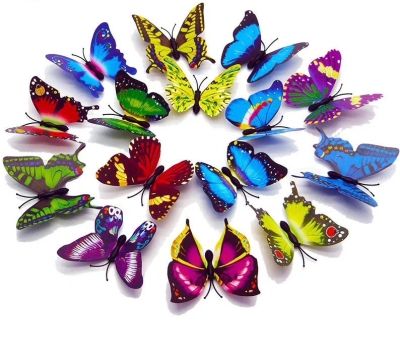 New Single-Layer Magnet Butterfly Three-Dimensional Butterfly Sticker Refridgerator Magnets Decorative Sticker