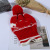 Factory Direct Sales Christmas Sleeve Cap Red Fur Ball Cartoon Deer Woolen Cap Knitted Hat Gifts Can Be Wholesale