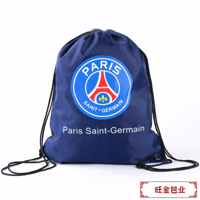 Colorful Paris Tower Pattern Decoration Fashion Sports Style Drawstring Bag Primary and Secondary School Light Soy Sauce Drawstring Backpack