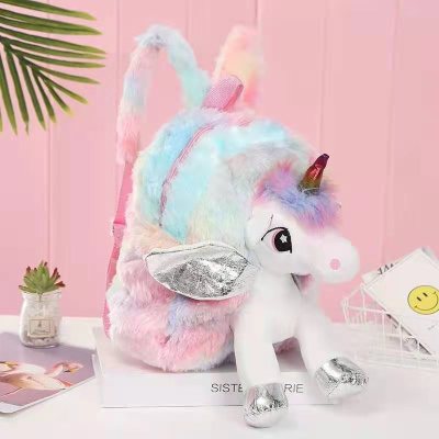 Unicorn New Plush Backpack Schoolbag