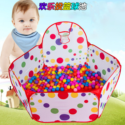 Factory Direct Sales Wholesale Toddler Folding Marine Ball Shooting Ball Pool Toy Children's Indoor Tent Game House