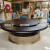 Dining Room Box Solid Wood Electric Dining Table Private Villa Electric round Table Modern Light Luxury round Table