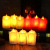 Simulation Candle Swing Shaking Oblique Mouth Tears LED Electronic Candle Light Bar Wedding Restaurant Lead Lighting