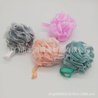 Two-Color Mesh Sponge Ball Color Matching Loofah Mesh Sponge Foaming Net Super Soft Fine Mesh Mesh Sponge Household Back Rubbing Bath Supplies