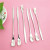 Factory 304 Stainless Steel Long Handle Stirring Long Long Long Ice Spoon Customizable Logo Household Hotel