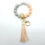  Edible Silicon Beads Wooden Beads Bracelet Key Chain Amazon Cross-Border Hot Selling Bracelet Keychain
