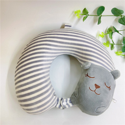 Factory Direct Sales Memory Foam Slow Rebound Animal Puppy Neck Pillow U-Shape Pillow Nap Pillow to Map and Sample Customization