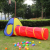 Children's Indoor Three-in-One Tent Room Game House Children's Outdoor Red Yellow Blue Three-Piece Game Tent Wholesale