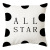 Black and White Nordic Pillow Geometric Letter Simplicity Short Plush Pillow Cover Living Room Sofa Cushion Car Square Pillow