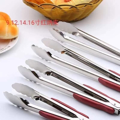 Food Clip Thickened BBQ Clamp Anti-Scald Handle Bread Clip