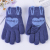 Children's Gloves Winter Warm Wool Knitted Gloves Colorful Color Matching Girl Student Thickened Winter Five Finger Gloves