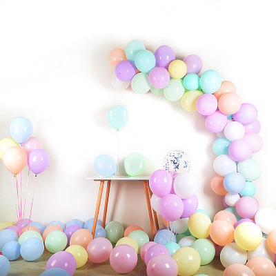 Thickened Macarons Balloons 10 Inch 2.2g Rubber Balloons Party Decoration