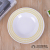 round Bone Dish Household Melamine Plastic Cake Table Garbage Side Plate Fruit Plate Cute Light Luxury Small Plate