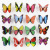 More Sizes Magnetic Refridgerator Magnets Double-Sided Adhesive 3d Simulation Butterfly Style Random Delivery