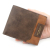 Menbense New Men's Short Wallet Frosted Bronzing Printed Tri-Fold Bag Loose-Leaf Men's Short Wallet