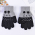 Cute Plush Five-Finger Middle and Big Children Primary School Gloves Children Woolen Five-Finger Gloves Thick Keep Warm Elastic Good