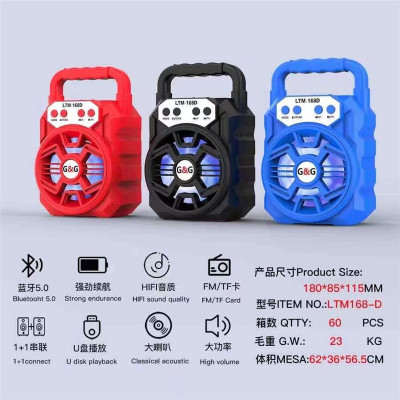 USB Full Plastic 3-Inch High Quality USB Bluetooth Card Reader Speaker Outdoor Radio Portable Drop-Resistant Audio
