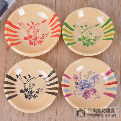 Heat Proof Mat Melamine Plate Dining Table Kitchen Bowl Plate Household Hotel Restaurant Buffet Plate Fruit Plate Dim Sum Plate