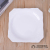 White Melamine Tableware Cut Angle Square Plate Creative Thickening Plate Dish Hotel Restaurant Western Buffet Plate