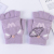 Autumn and Winter Half Finger Gloves Girls' Winter Middle School Student Writing Gloves Cute Warm Open Finger Half Flip Gloves