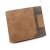 Menbense New Men's Short Wallet Frosted Bronzing Printed Tri-Fold Bag Loose-Leaf Men's Short Wallet