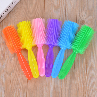 Color Hair Curling Comb Portable Waves Roll Large Roll Comb Female Anti-Static Massage Hair Care Comb Makeup Comb