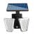 Outdoor Waterproof Solar Human Body Induction Wall Lamp Double-Headed 360 Free Rotation 70led100cob People Light on