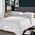 Hotel Bed Linen Cloth Product White with Printed Pattern Cotton Guest Room Cloth Product Four-Piece Set