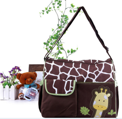 Fashion Cartoon Giraffe Mummy Bag Large Capacity Multi-Functional Waterproof Shoulder Messenger Bag Wholesale