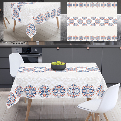 New Digital Polyester Tablecloth Printing 1.4*20 M Waterproof Oil-Proof Easy to Clean Tablecloth