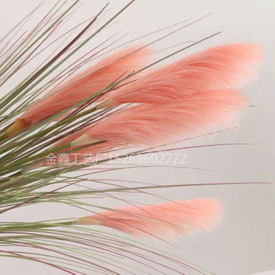 Wild reed branch Small Pampas Grass Phragmites Artificial Plants Wedding Flower Bunch for Home Decor Fake Flowers