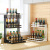 Kitchen Innovative Supplies Adjustable Installation-Free Multi-Layer Spice Rack Iron Seasoning Bottle Countertop Organizer Storage Rack
