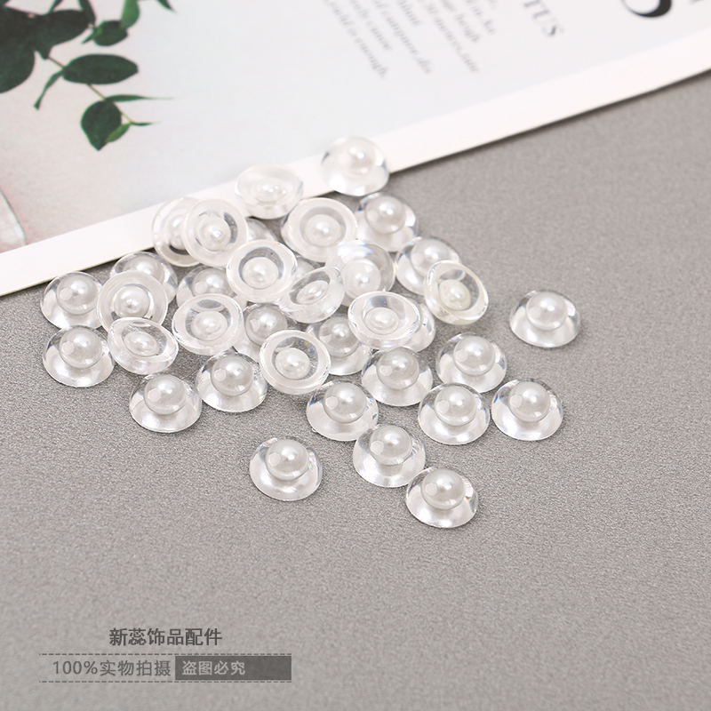 博顿新蕊透明圆形韩国潮流光面树脂diy手工材料纽扣鞋帽服饰配件