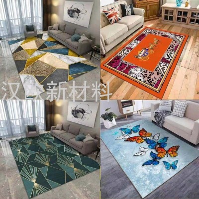 Factory Wholesale Living Room Carpet Floor Mat Light Luxury and Simplicity Nordic American Modern Printed Carpet Bedroom Bedside Cushions